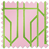 Bamboo Candy, Green Pink - Twist&Fit Roman Blind